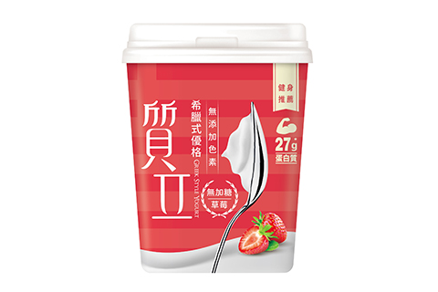 質立希臘式優格(草莓無加糖) 500g