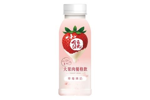 小饞大果肉優格飲(草莓煉奶)240ml
