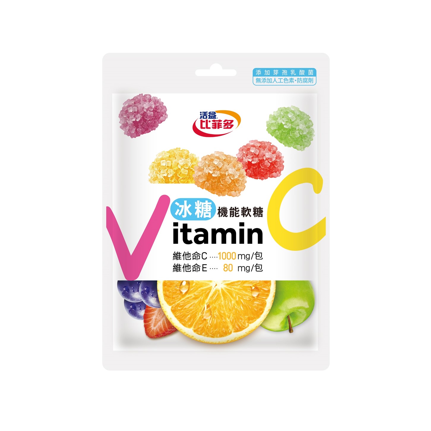 比菲多冰糖機能軟糖(綜合水果)80g 正